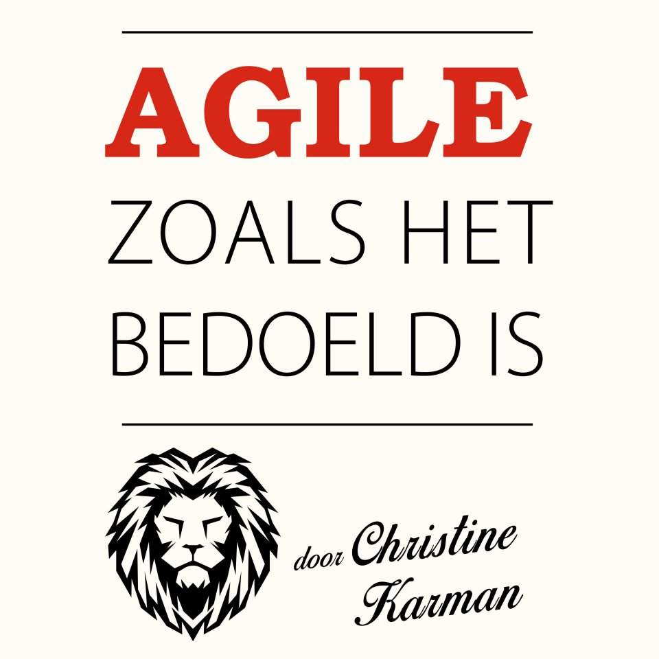 Omslagfoto van Agile zoals het bedoeld is